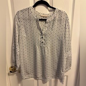 Navy Polka-dots Top